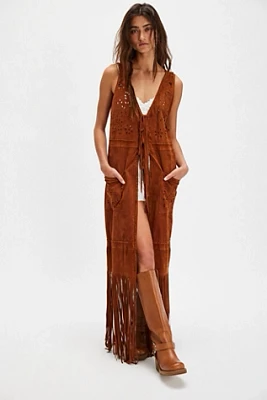 Nigel Preston Long-Cut Suede Gilet