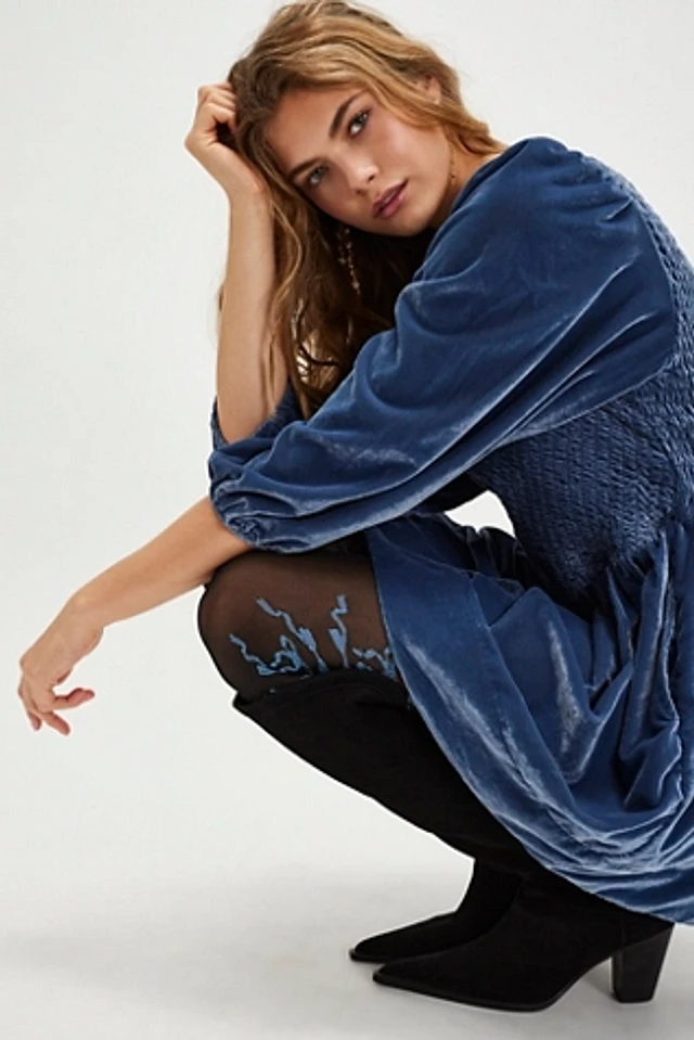 free people farrier velvet mini dress Free People Farrier Velvet Mini Dress
