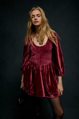 Farrier Velvet Mini Dress