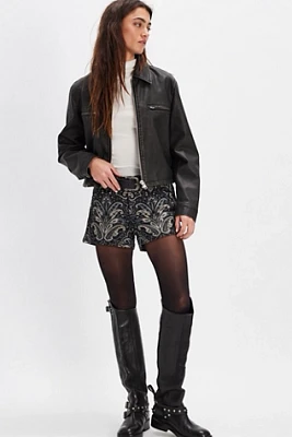 Anna Sui Beardsley Tapestry Shorts