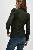 SER.O.YA Paige Polo Sweater Top