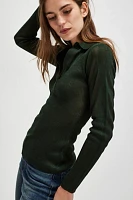 SER.O.YA Paige Polo Sweater Top