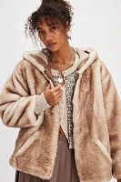 Hannah Hooded Fur Coat