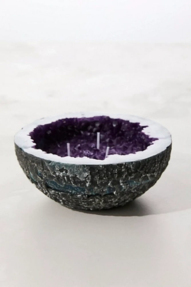 Jumbo Crystal Geode Candle