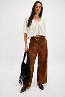 Nigel Preston Hepburn Suede Pants