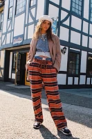 Preppy Plaid Pull-On Trousers