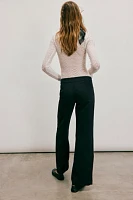 The Unknown Pinstripe Straight-Leg Trousers