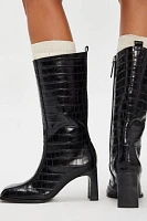 Midi Square-Toe Boots