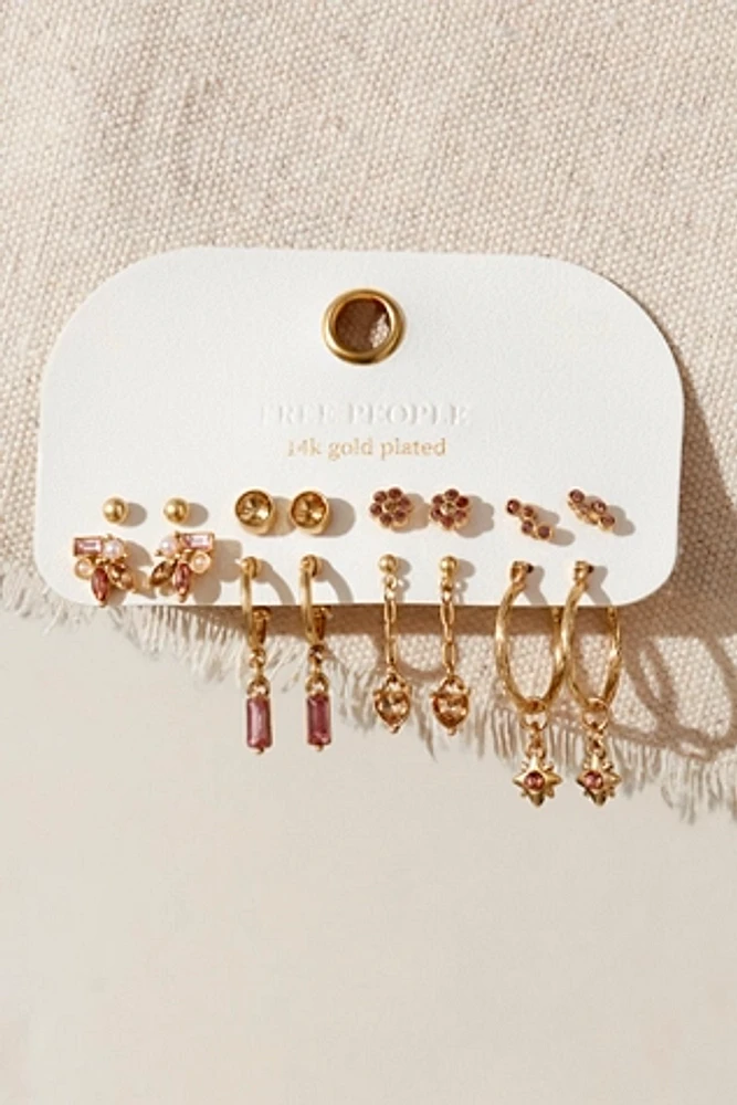 Aubree Gold Plated Earring Set