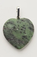 Stone Heart Bag Charm