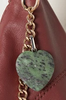 Stone Heart Bag Charm