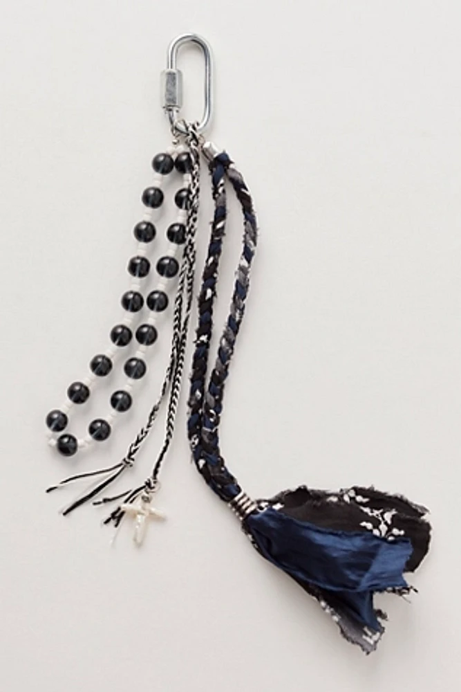 Beaded Bandana Bag Charm