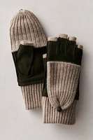 Suede Palm Pop Top Gloves