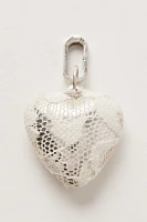 Lace Heart Bag Charm