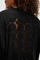 Lace Heart Long-Sleeve Tee