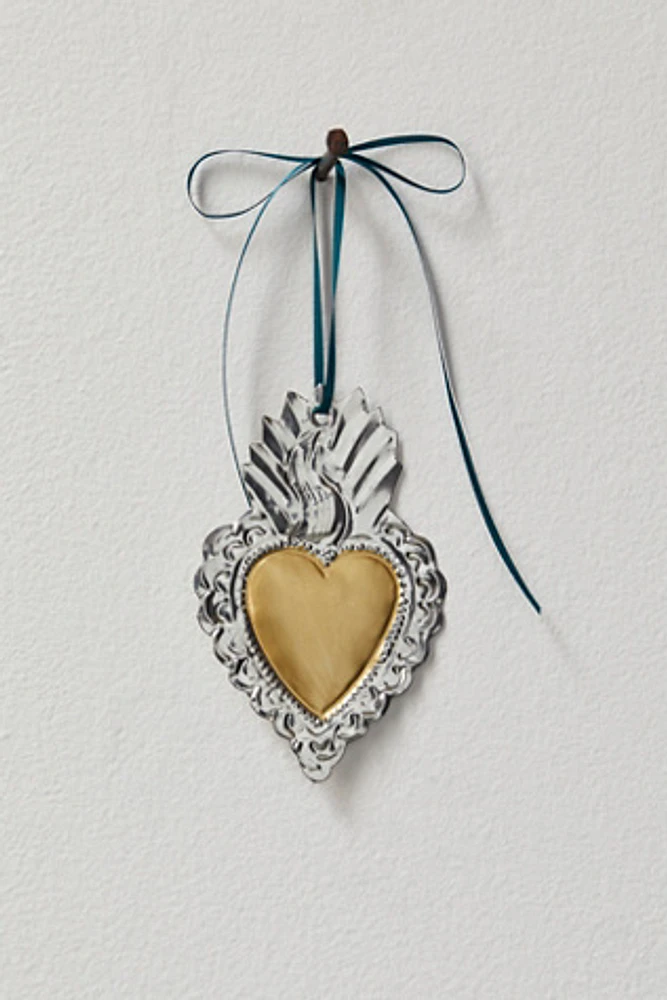 Two Toned Sacred Heart Wall Hanging