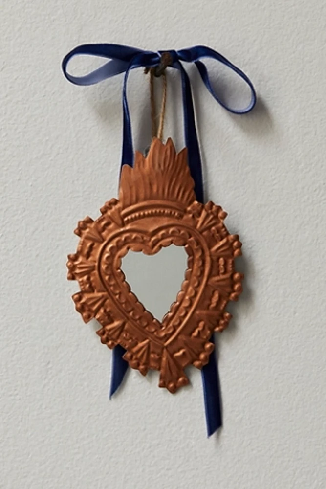 Copper Sacred Heart Wall Hanging