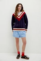 Found V-Neck Cricket Sweater