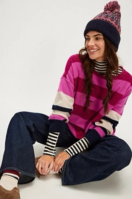 Addie Stripe Cashmere Pullover