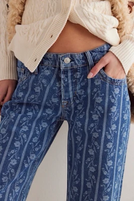 We The Free Tennessee Low-Rise Printed Boyfriend Jeans