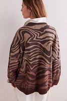 Classic Printed Oversized Crewneck