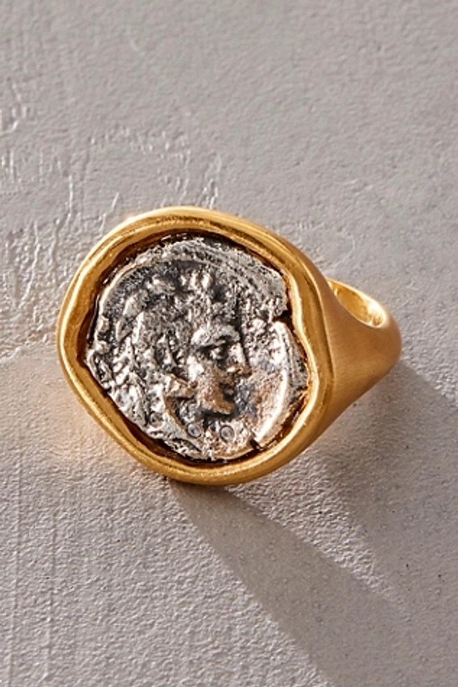 Tat2 Roman Man Coin Ring