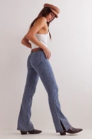 We The Free Level Up Stripe Slim Flare Jeans