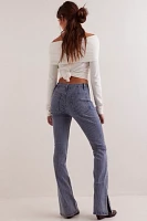 We The Free Level Up Stripe Slim Flare Jeans