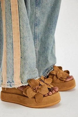 Rita Floral Wedges