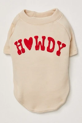 Howdy Pawtner Dog Sweatshirt