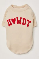 Howdy Pawtner Dog Sweatshirt