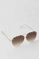 New Kid Town Aviator Sunglasses