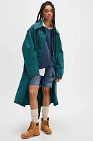 Manso Green Trench Coat