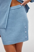 Celmo Button Mini Skirt