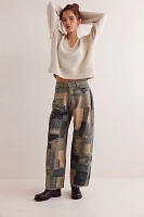 We The Free Illusions Printed Relaxed Jeans