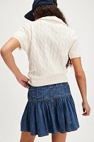 We The Free Roselle Denim Mini Skirt