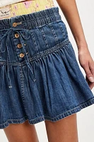 We The Free Roselle Denim Mini Skirt