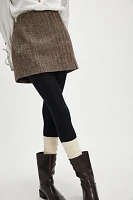 Cozy Ribbed Cable Knit Tights