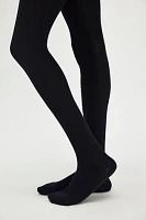 Cozy Ribbed Cable Knit Tights