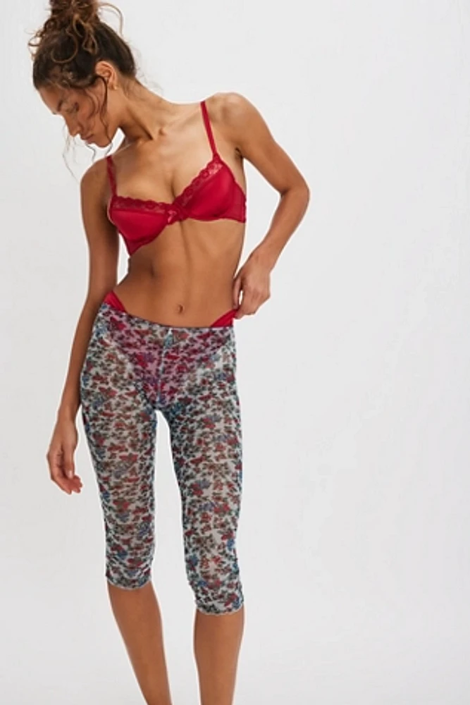 Only Hearts Crop Floral Tights