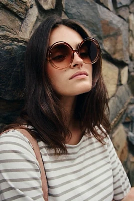 Wavy Baby Round Sunglasses