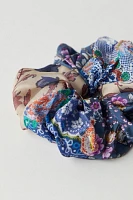 Floral Fields Satin Scrunchie