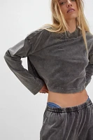 The Upside Soho Cropped Long-Sleeve Pullover