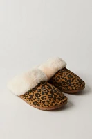 Cloud Nine Leopard Scuff Slippers