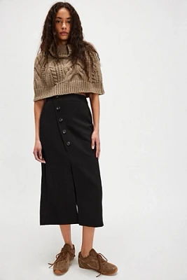 Siren Column Midi Skirt