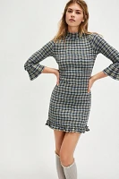 Autumn Chill Plaid Mini Dress