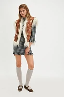 Autumn Chill Plaid Mini Dress