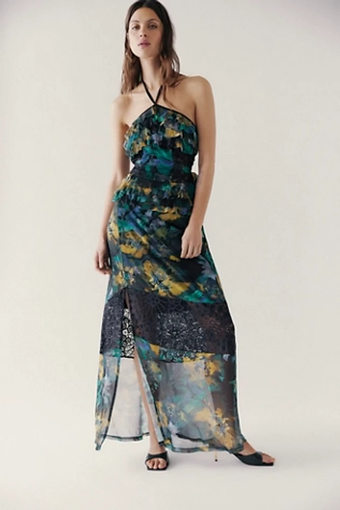 Nightcap Hibiscus Lace Maxi Dress