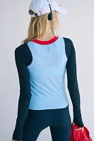 Tempo Ruched Colorblock Long Sleeve