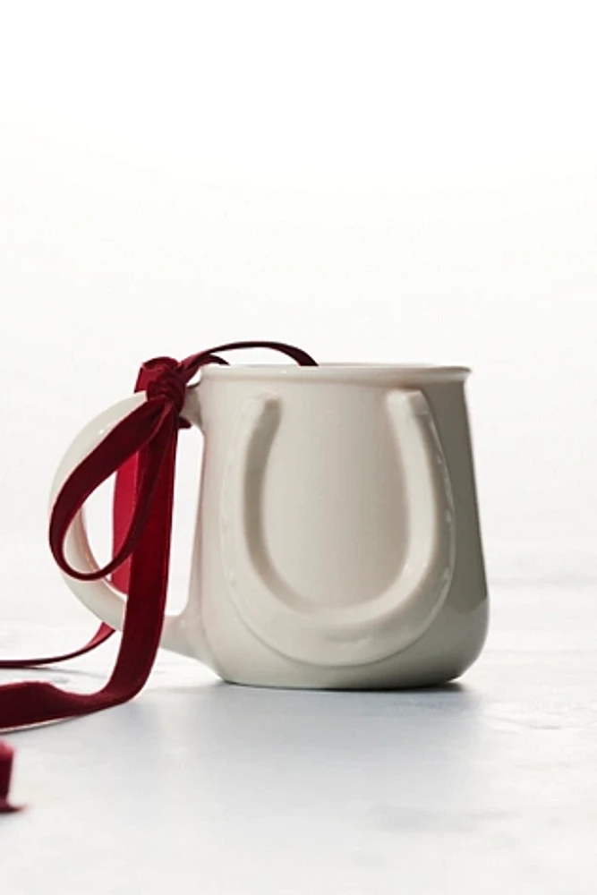 Porcelain Horseshoe Mug